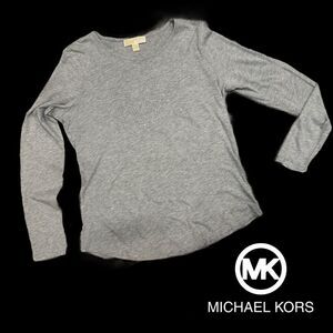 NWOT NEW MICHAEL KORS Woman’s Long Sleeve Tshirt Top Gray sz M